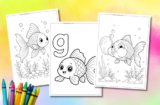 Goldfish Coloring Pages for Kids (Free Printables)