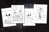 Alien Coloring Pages